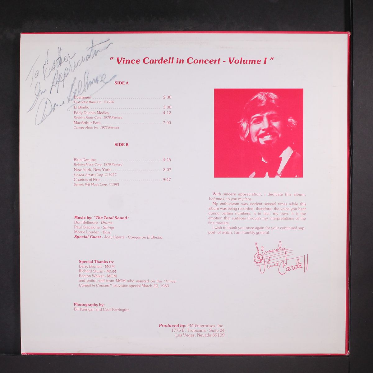 in concert vol. 1 by VINCE CARDELL