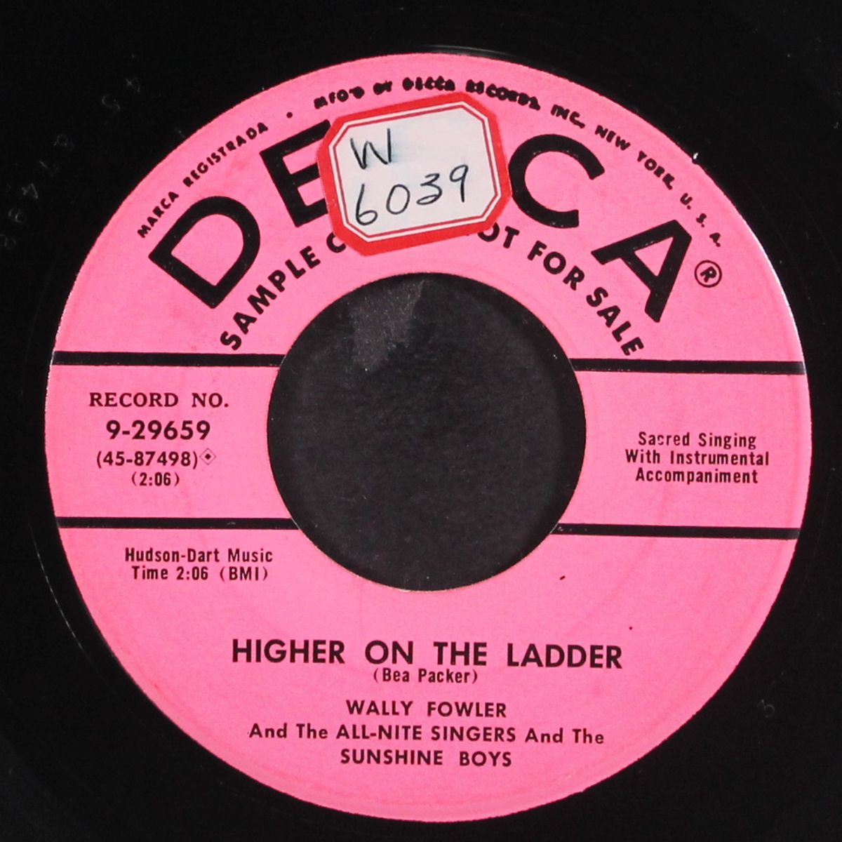 in the middle of the night / higher on the ladder by WALLY FOWLER