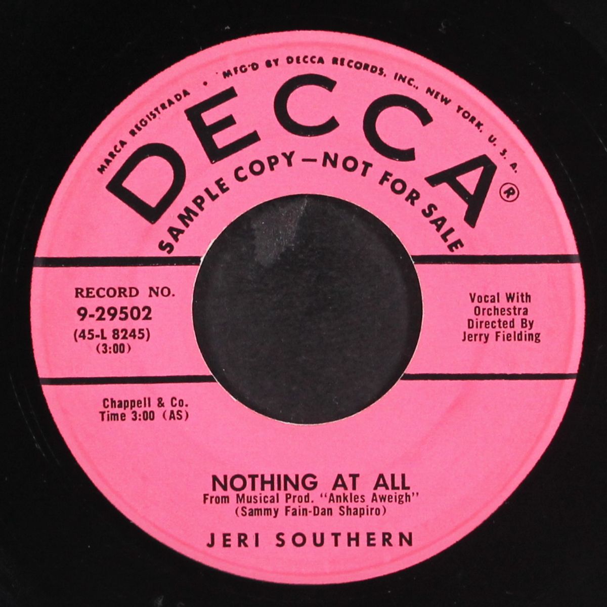 come by sunday / nothing at all by JERI SOUTHERN