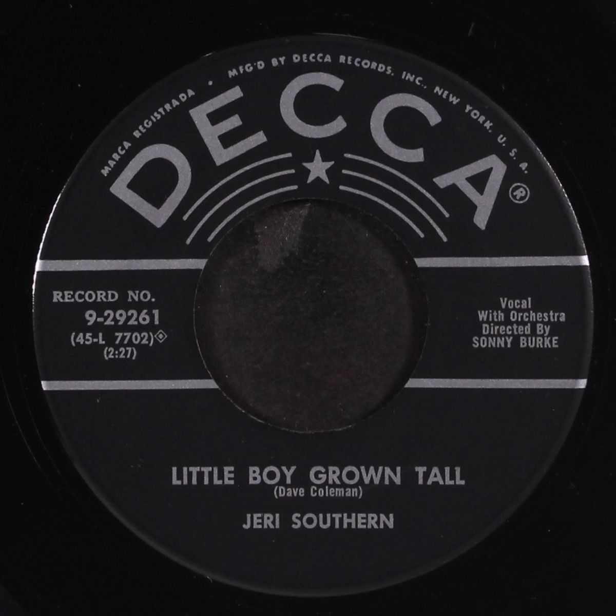 remind me / little boy grown tall by JERI SOUTHERN