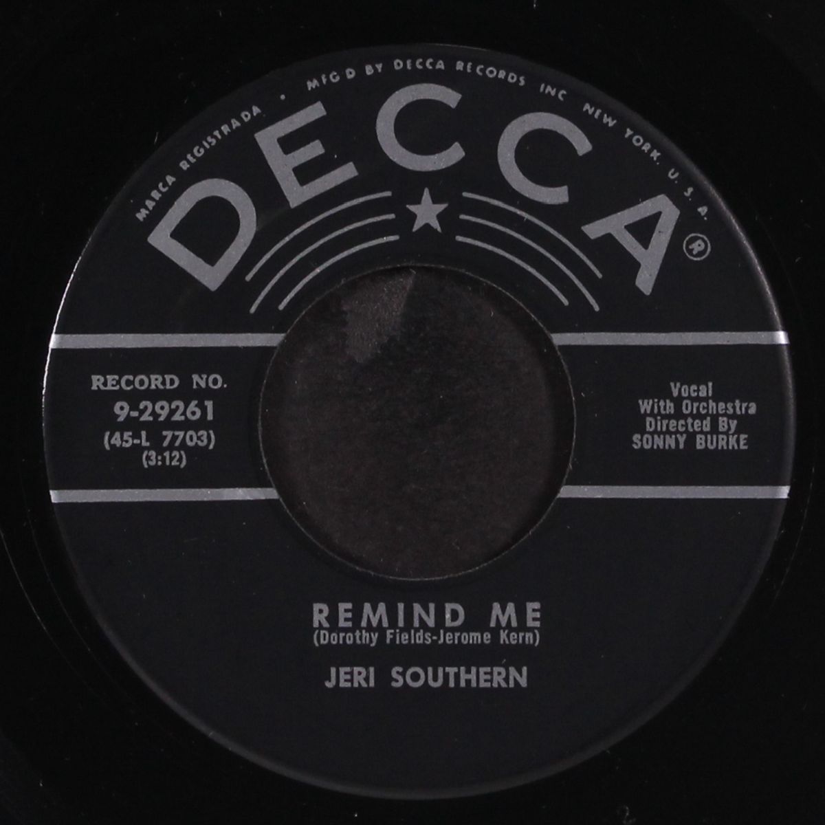 remind me / little boy grown tall by JERI SOUTHERN