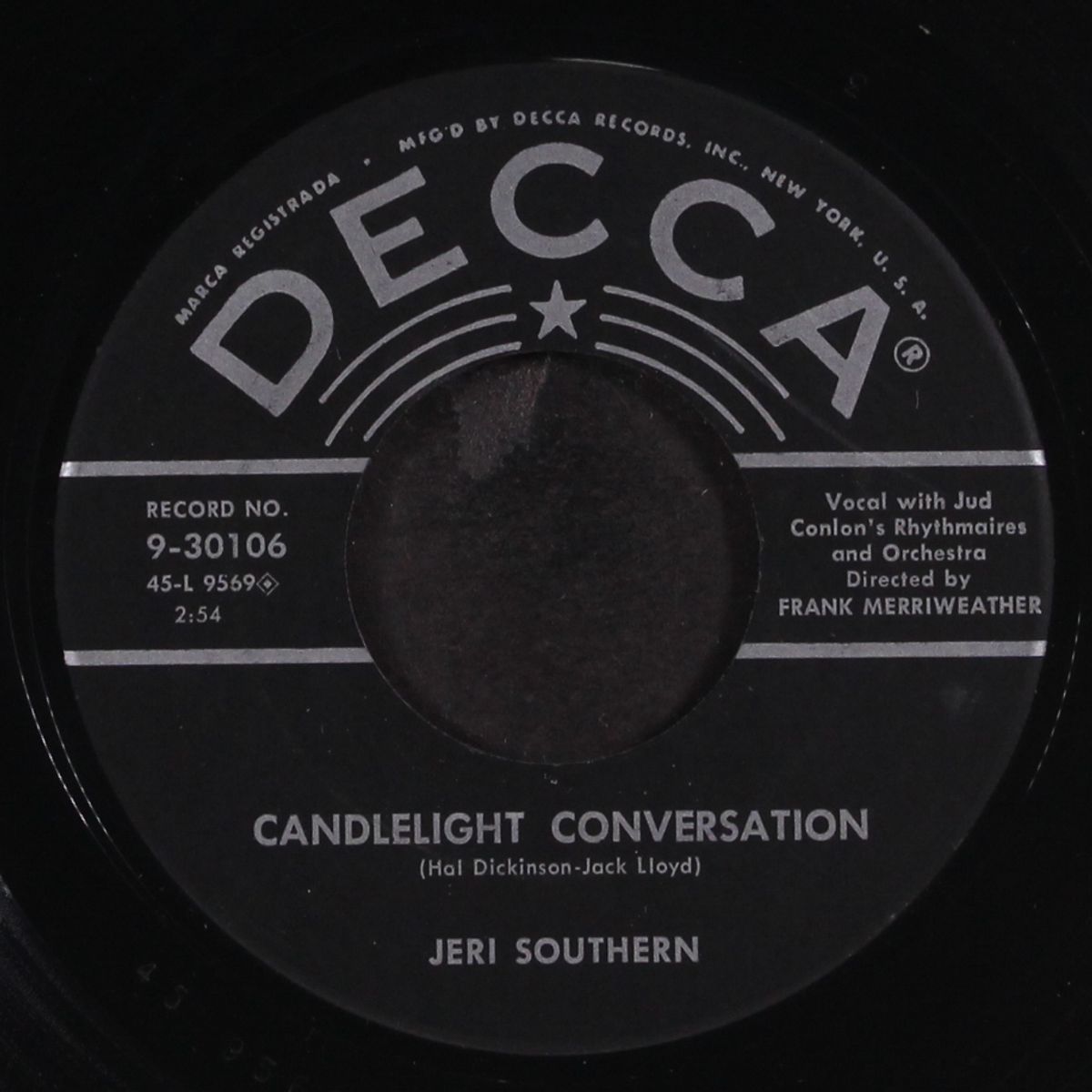 candlelight conversation / married i can always get by JERI SOUTHERN