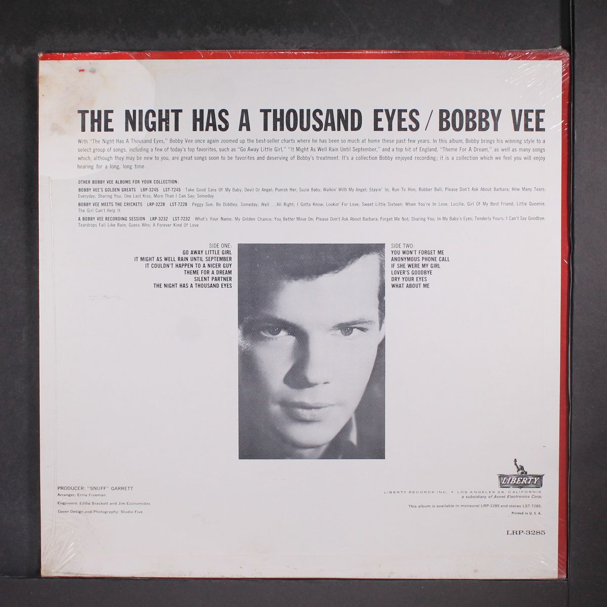 the night has a thousand eyes by BOBBY VEE