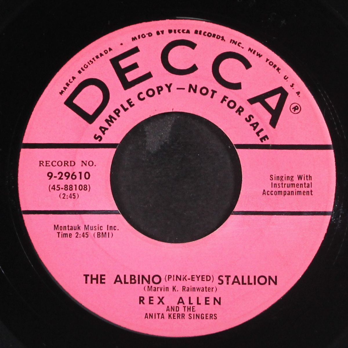 daddy, you know what / the albino stallion by REX ALLEN
