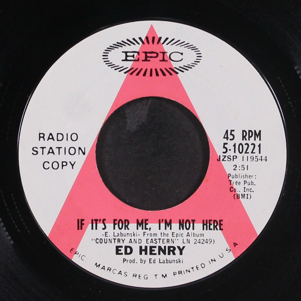 if it's for me, i'm not here / that's when i guessed by ED HENRY