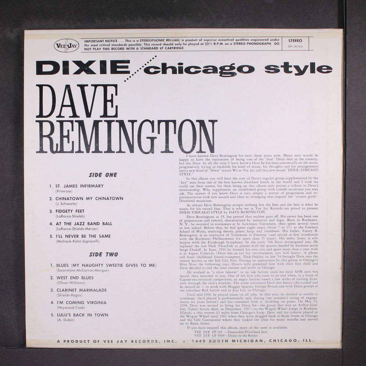 dixie chicago style by DAVE REMINGTON