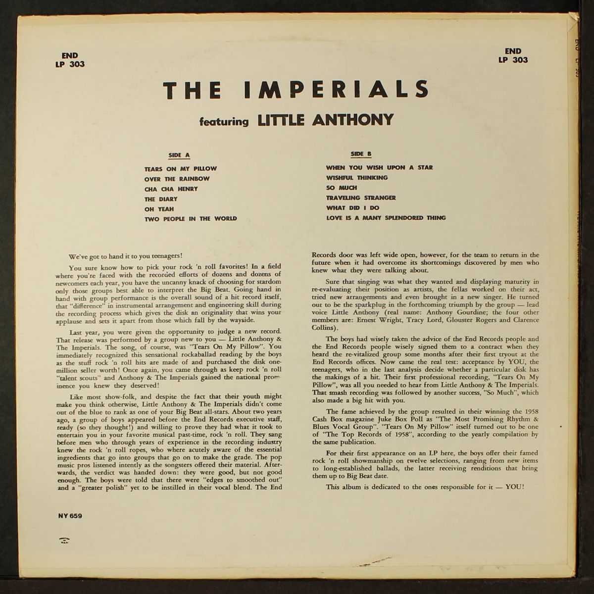 we are the imperials featuring little anthony by IMPERIALS