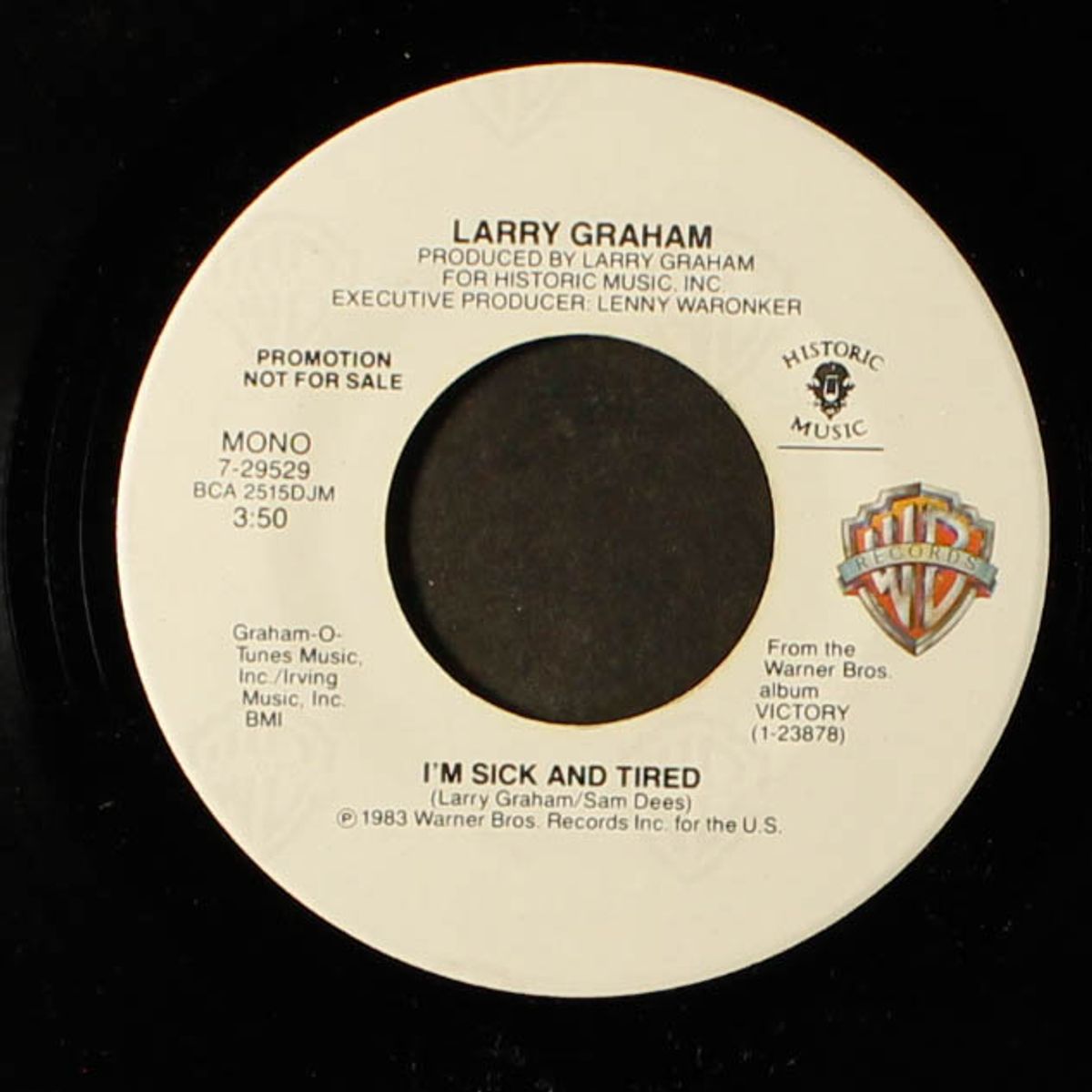 i'm sick & tired / mono by LARRY GRAHAM