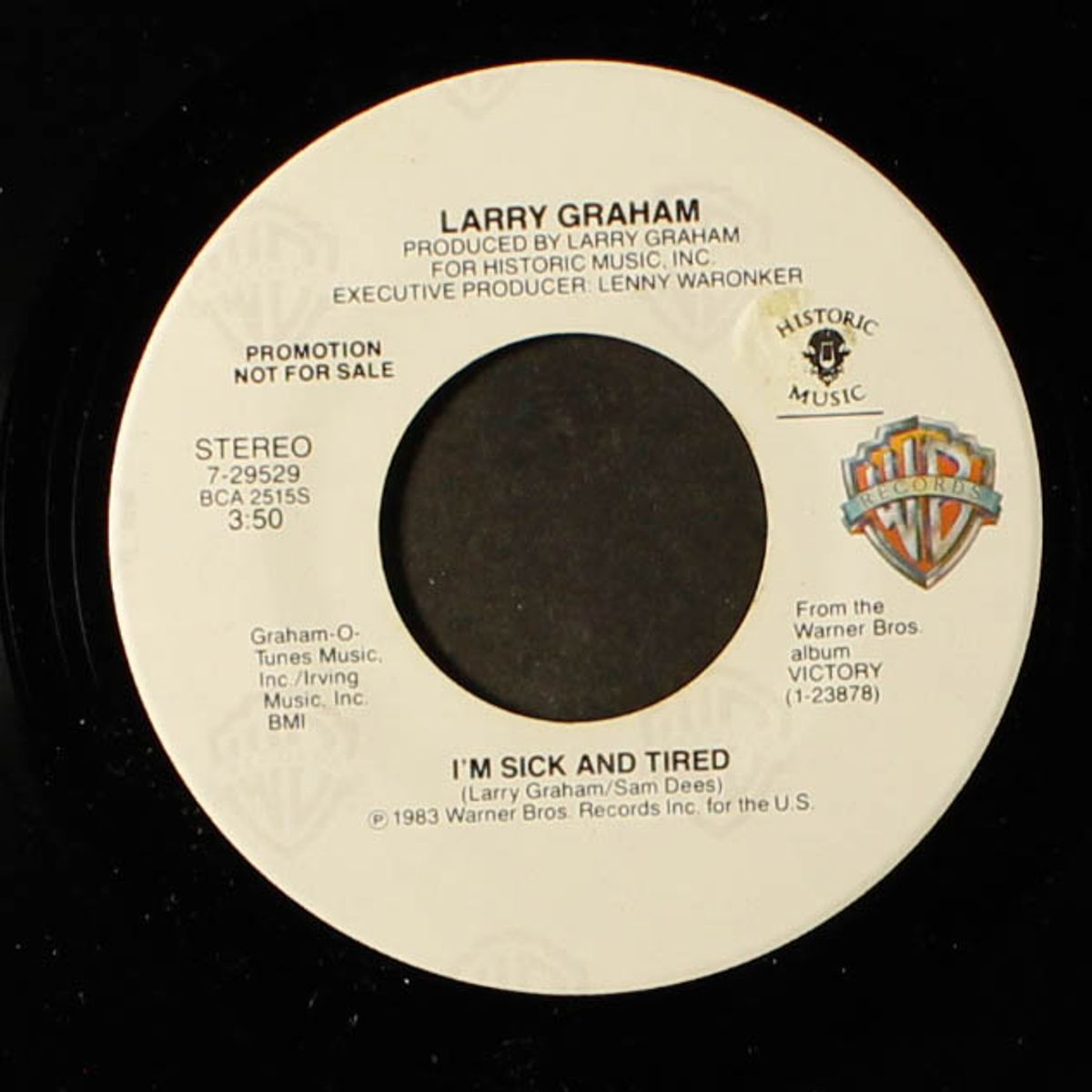 i'm sick & tired / mono by LARRY GRAHAM