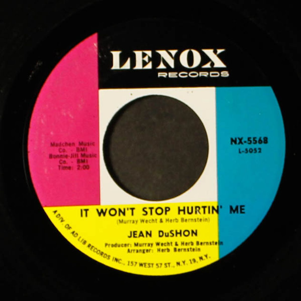 it won't stop hurtin' me / look the other way by JEAN DUSHON