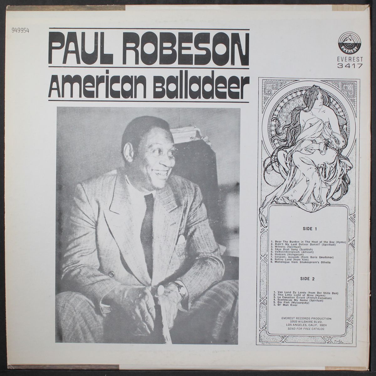 american balladeer by PAUL ROBESON