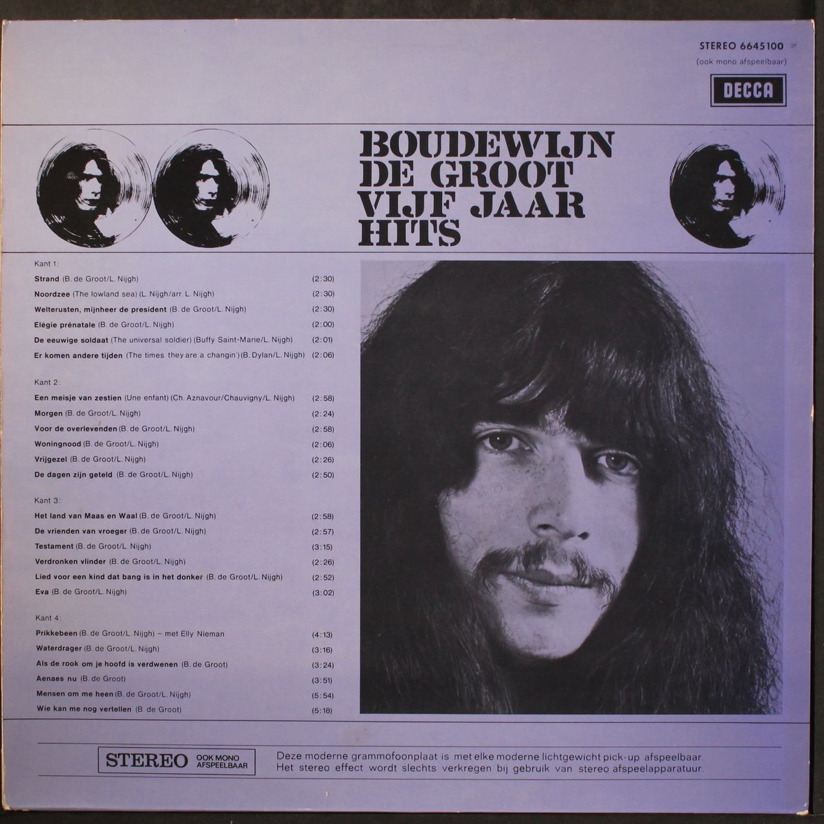 vijf jaar hits by BOUDEWIJN DE GROOT