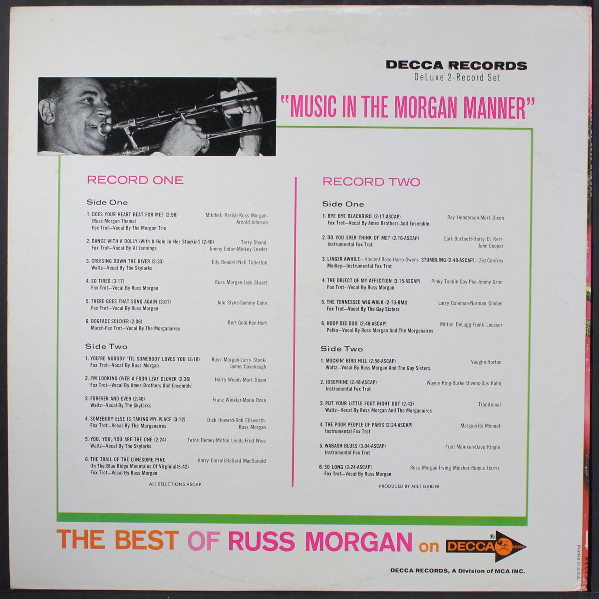 best of by RUSS MORGAN