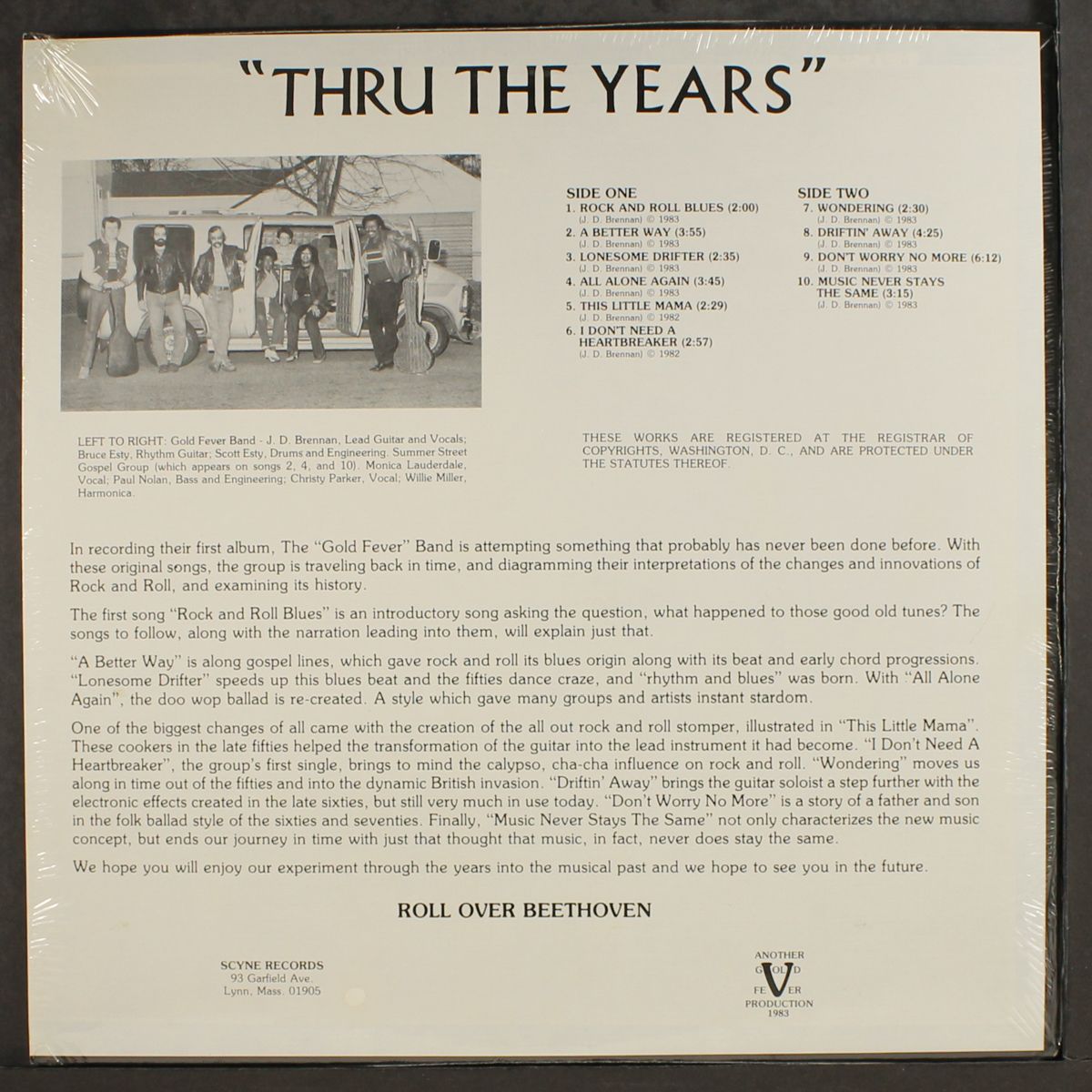 thru the years by J.D. BRENNAN & GOLD FEVER
