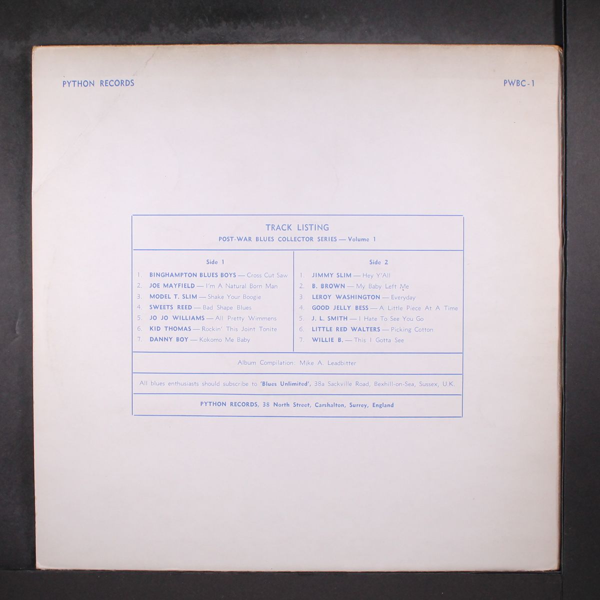 post-war blues collector series, vol. 1 by VARIOUS