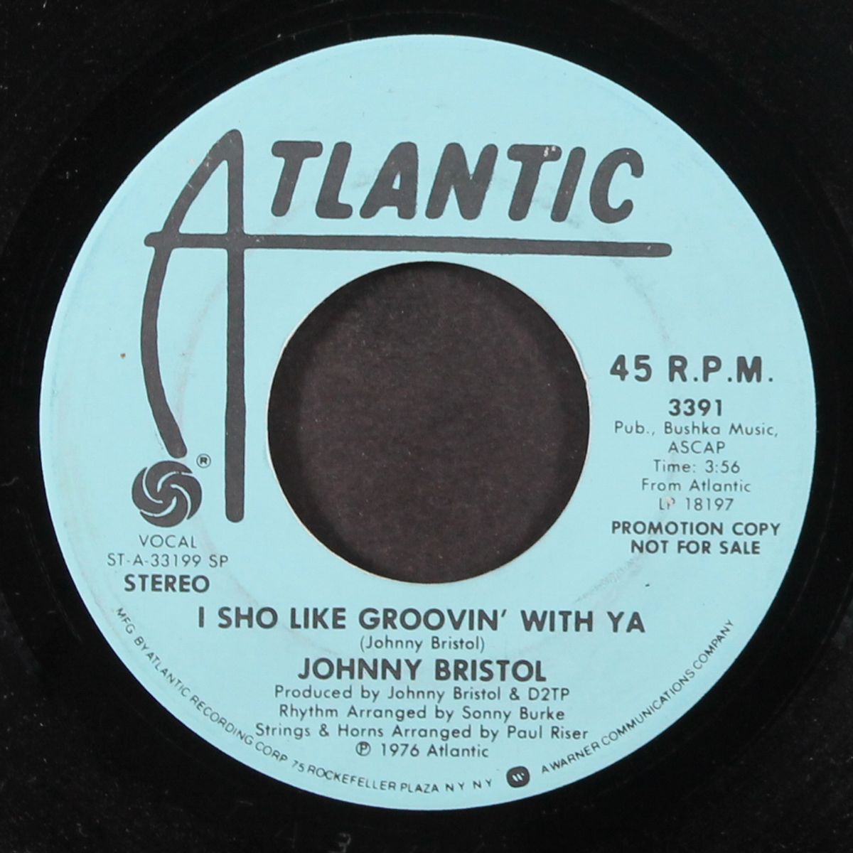 i sho like groovin' with ya / same by JOHNNY BRISTOL