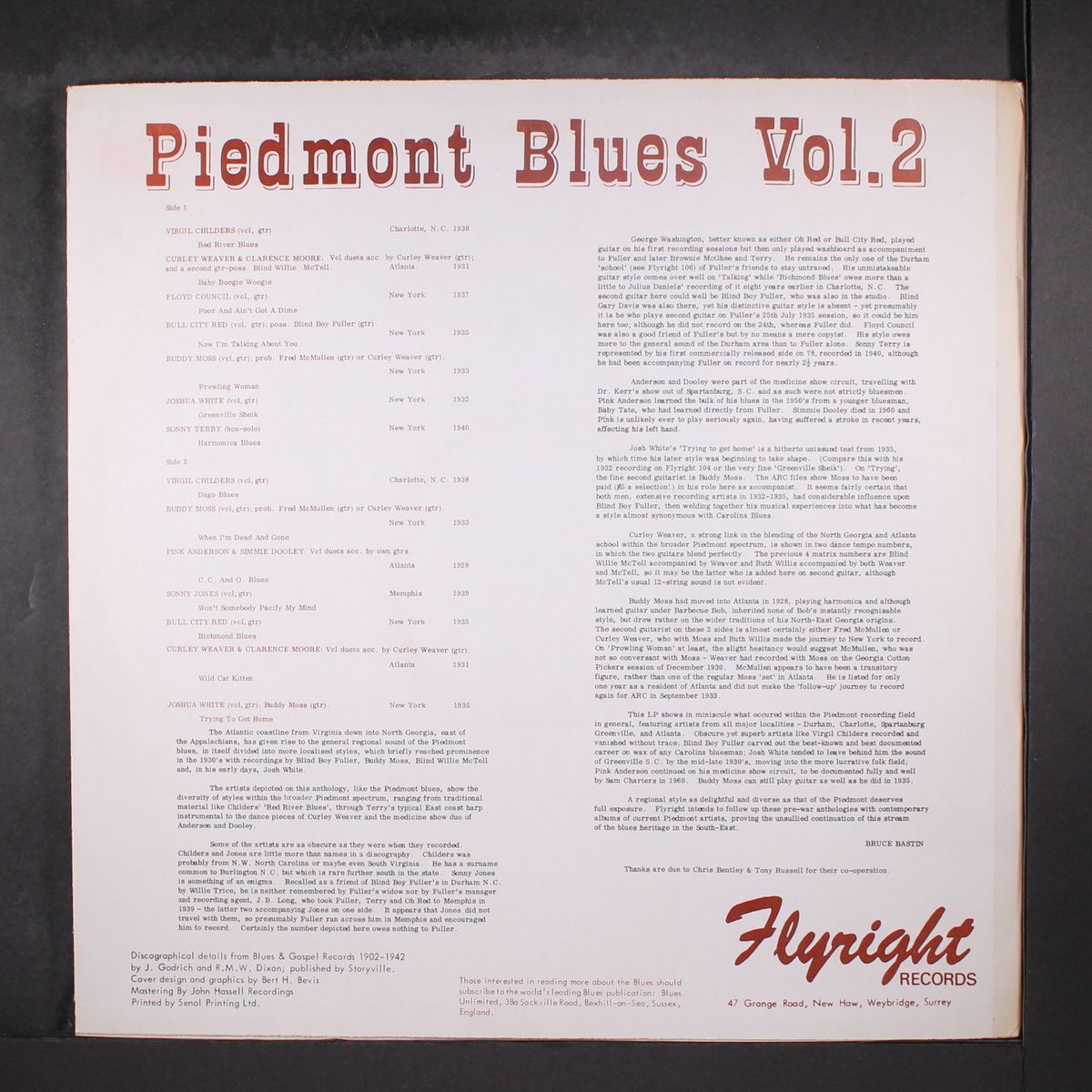 piedmont blues, vol. 2 by VARIOUS