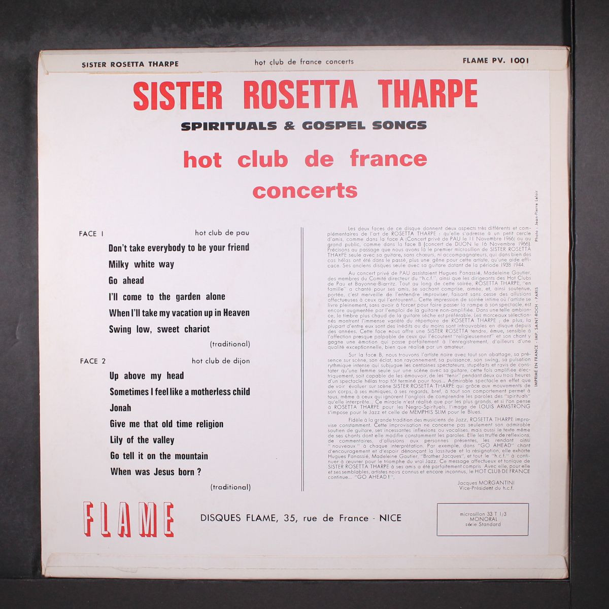 hot club de france concerts by SISTER ROSETTA THARPE