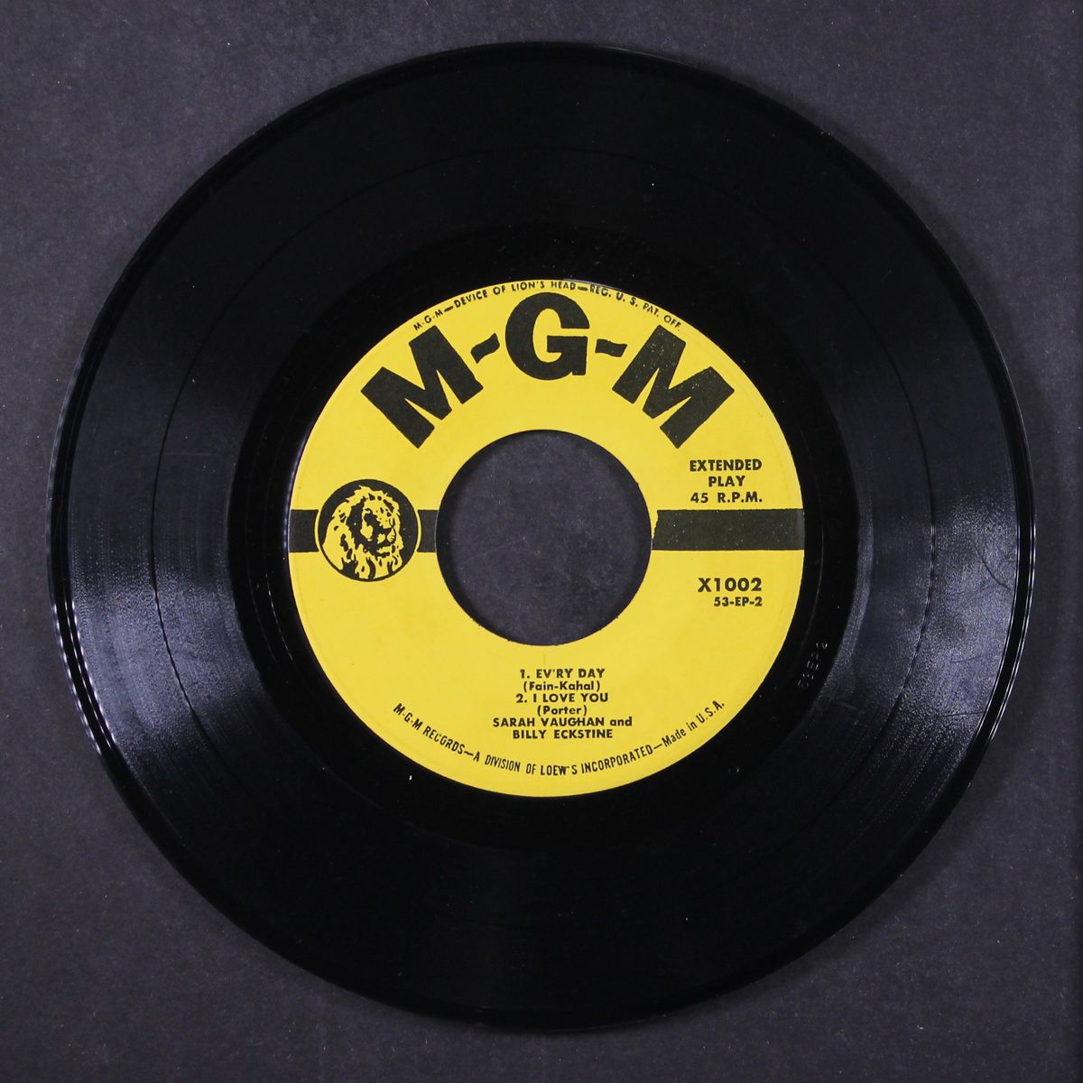 dedicated to you by BILLY ECKSTINE & SARAH VAUGHAN