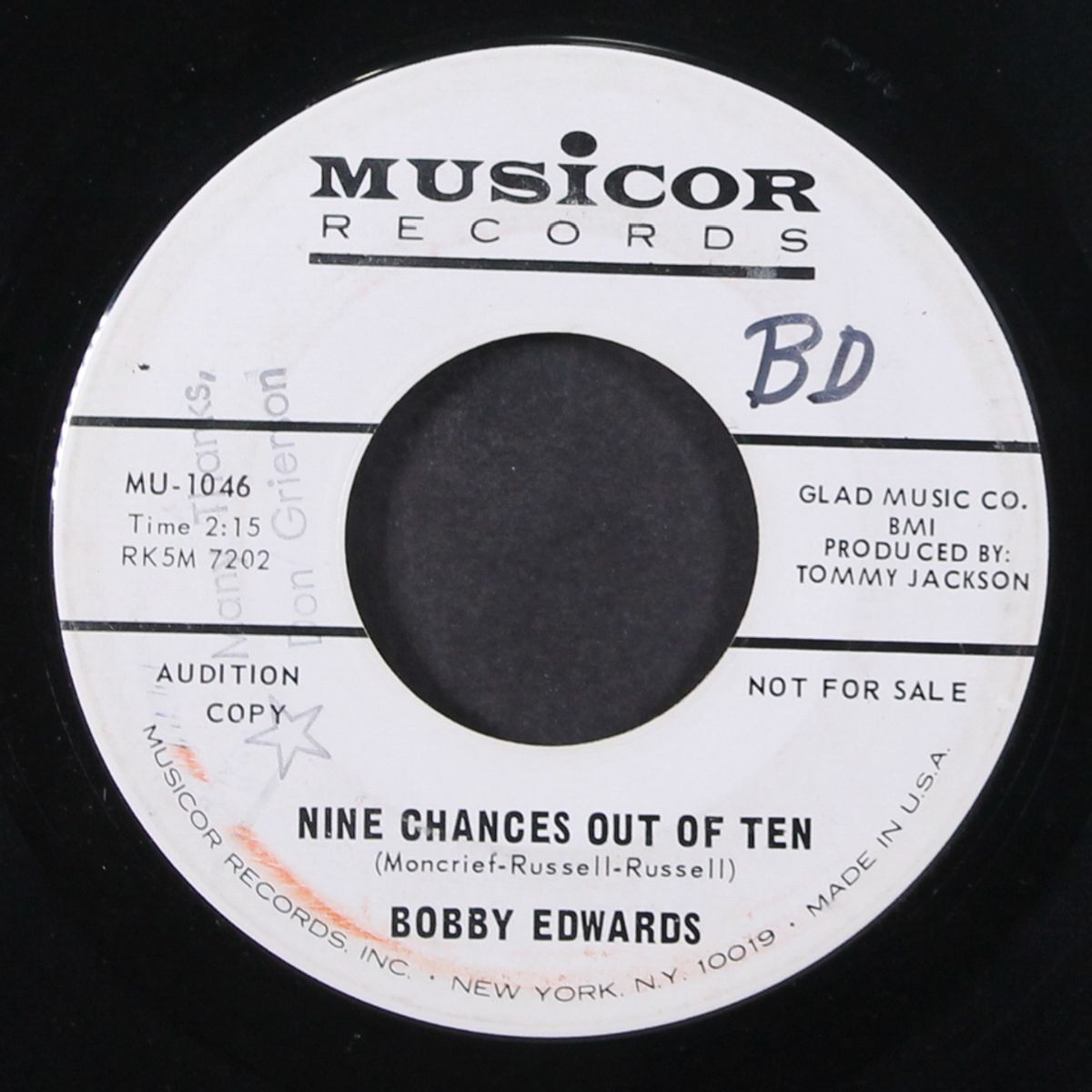 left over dreams / nine times out of ten by BOBBY EDWARDS