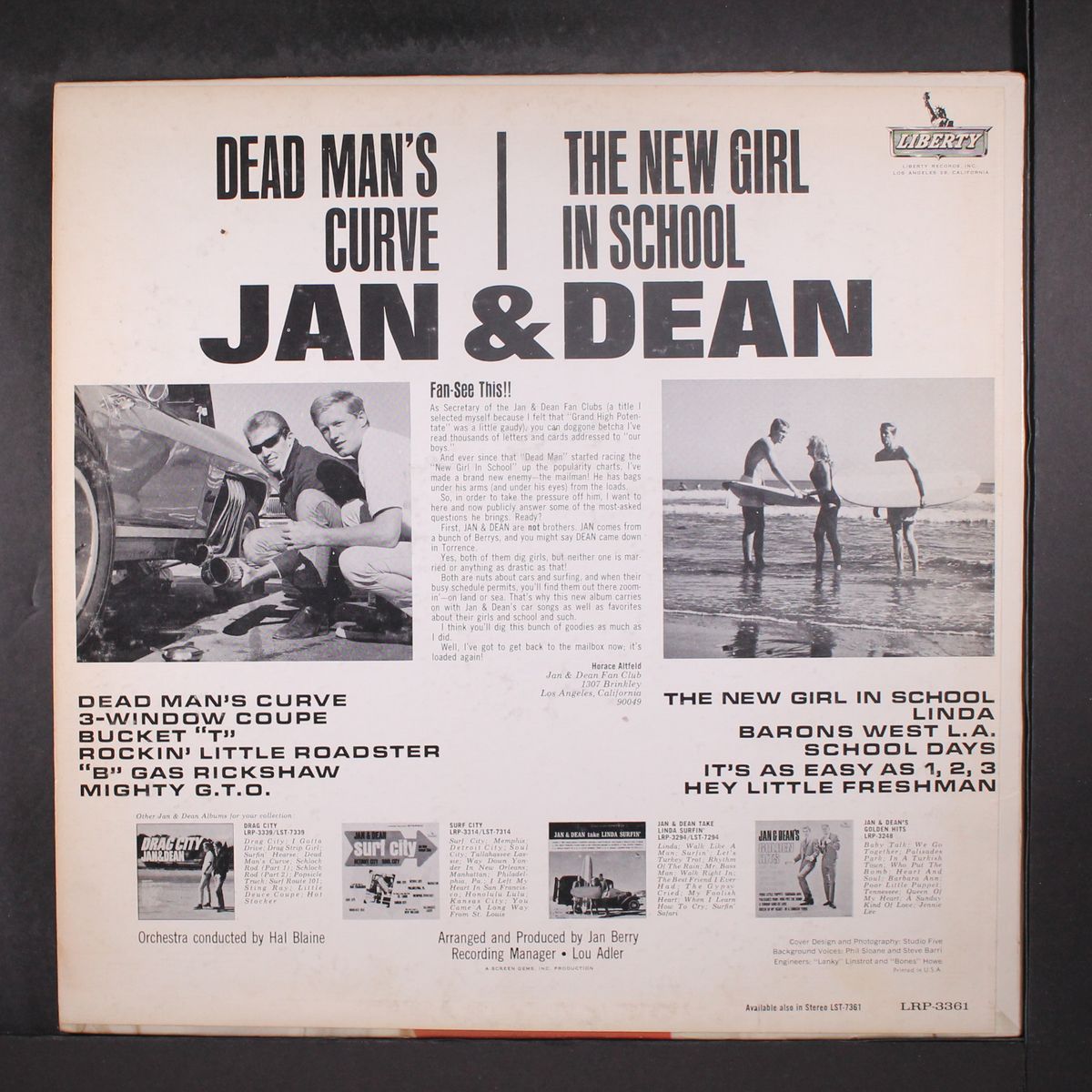 dead man's curve / new girl in school by JAN & DEAN
