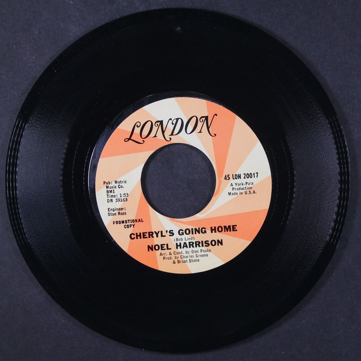 in an old dusty room / cheryl's going home by NOEL HARRISON