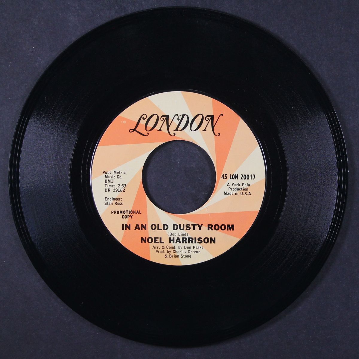 in an old dusty room / cheryl's going home by NOEL HARRISON