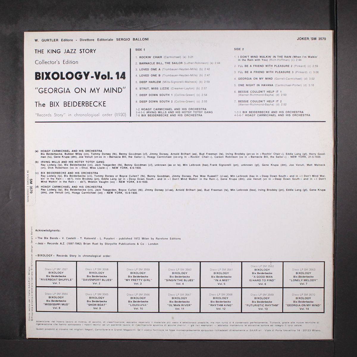 bixology, vol. 14: georgia on my mind by BIX BEIDERBECKE
