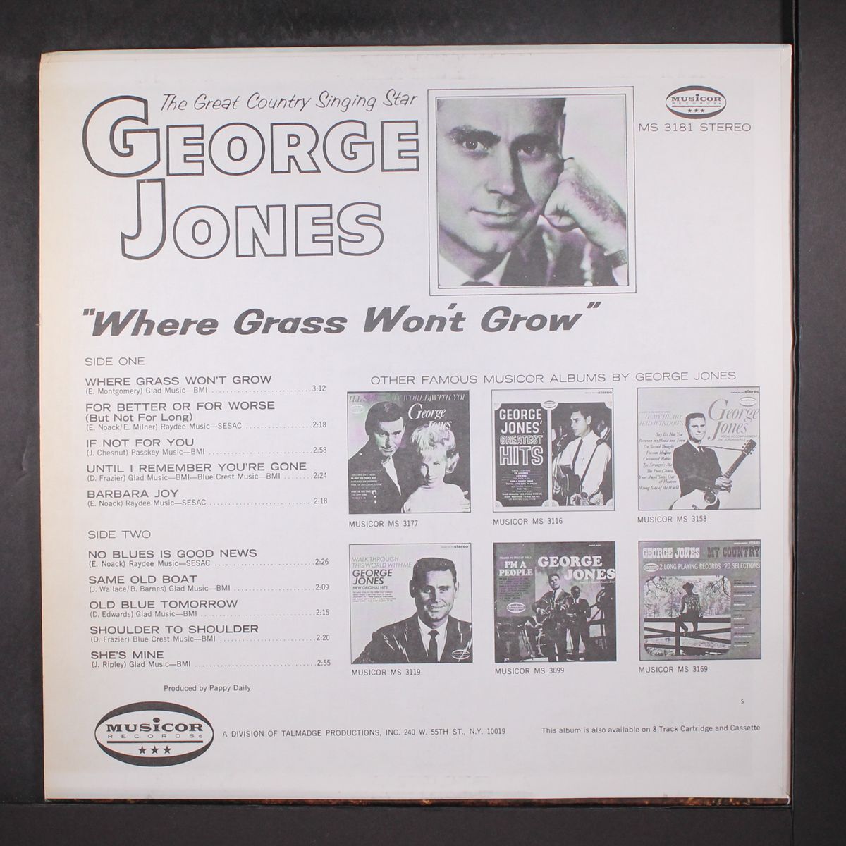 where grass won't grow by GEORGE JONES