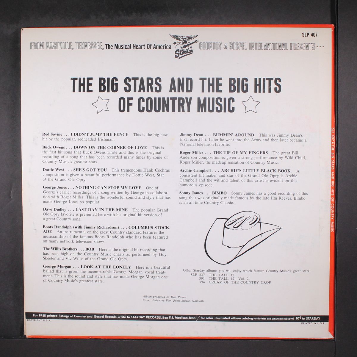 the big stars and big hits of country music by VARIOUS