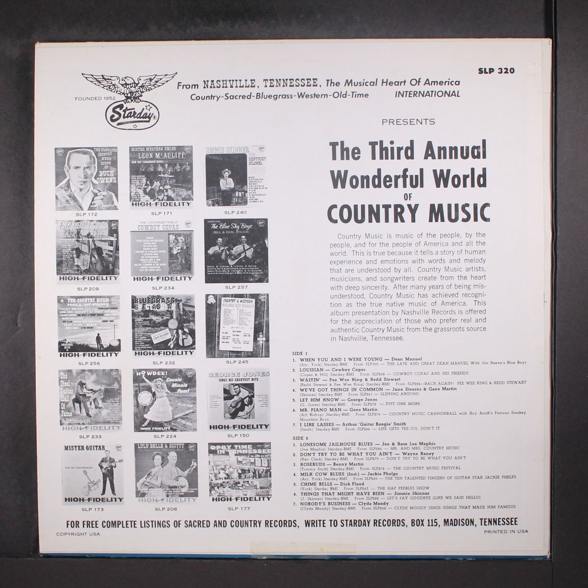 3rd annual wonderful world of country music by VARIOUS