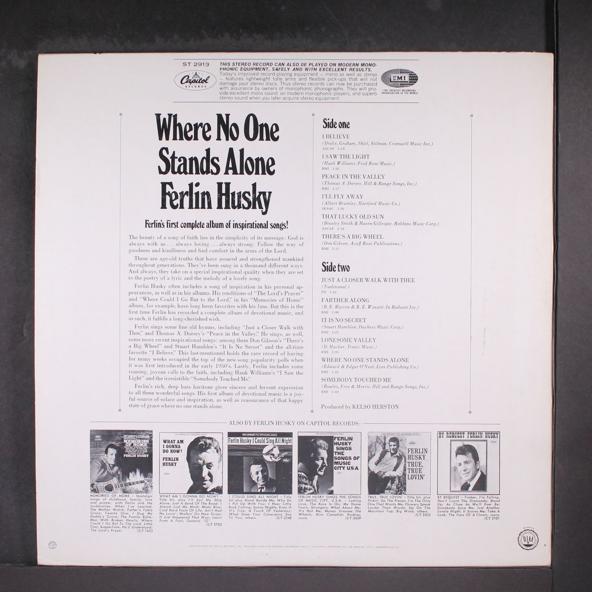 where no one stands alone by FERLIN HUSKY