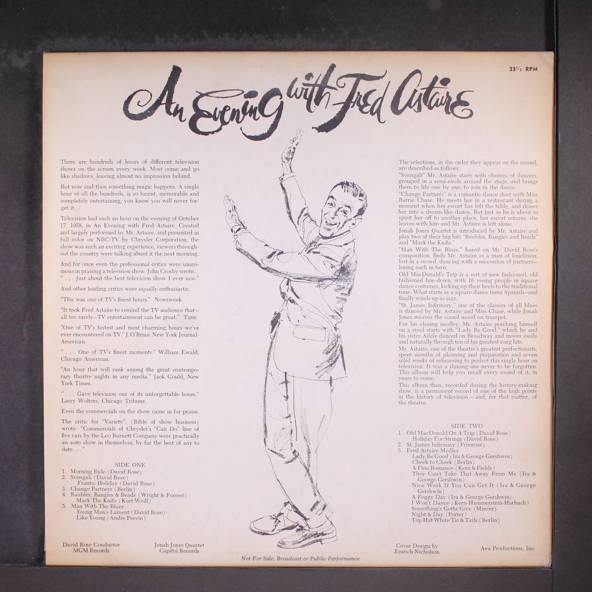 an evening with by FRED ASTAIRE
