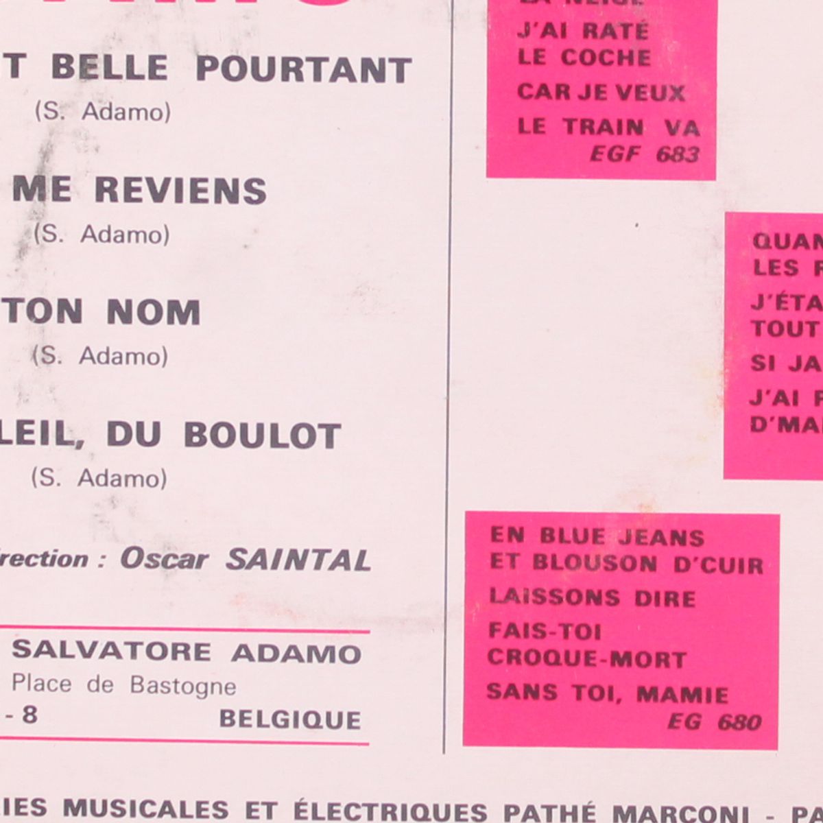 elle etait belle by ADAMO
