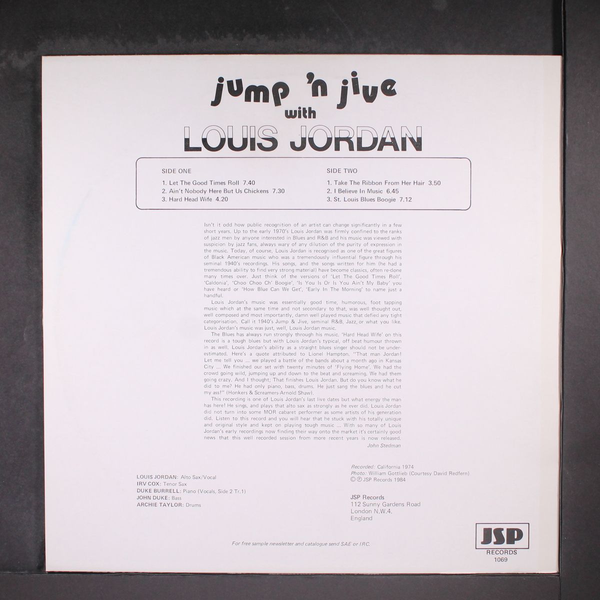 jump'n jive by LOUIS JORDAN
