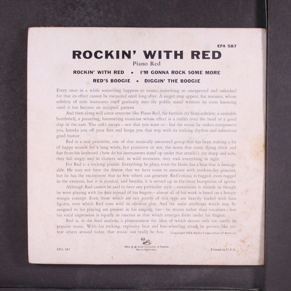 rockin' with red by PIANO RED