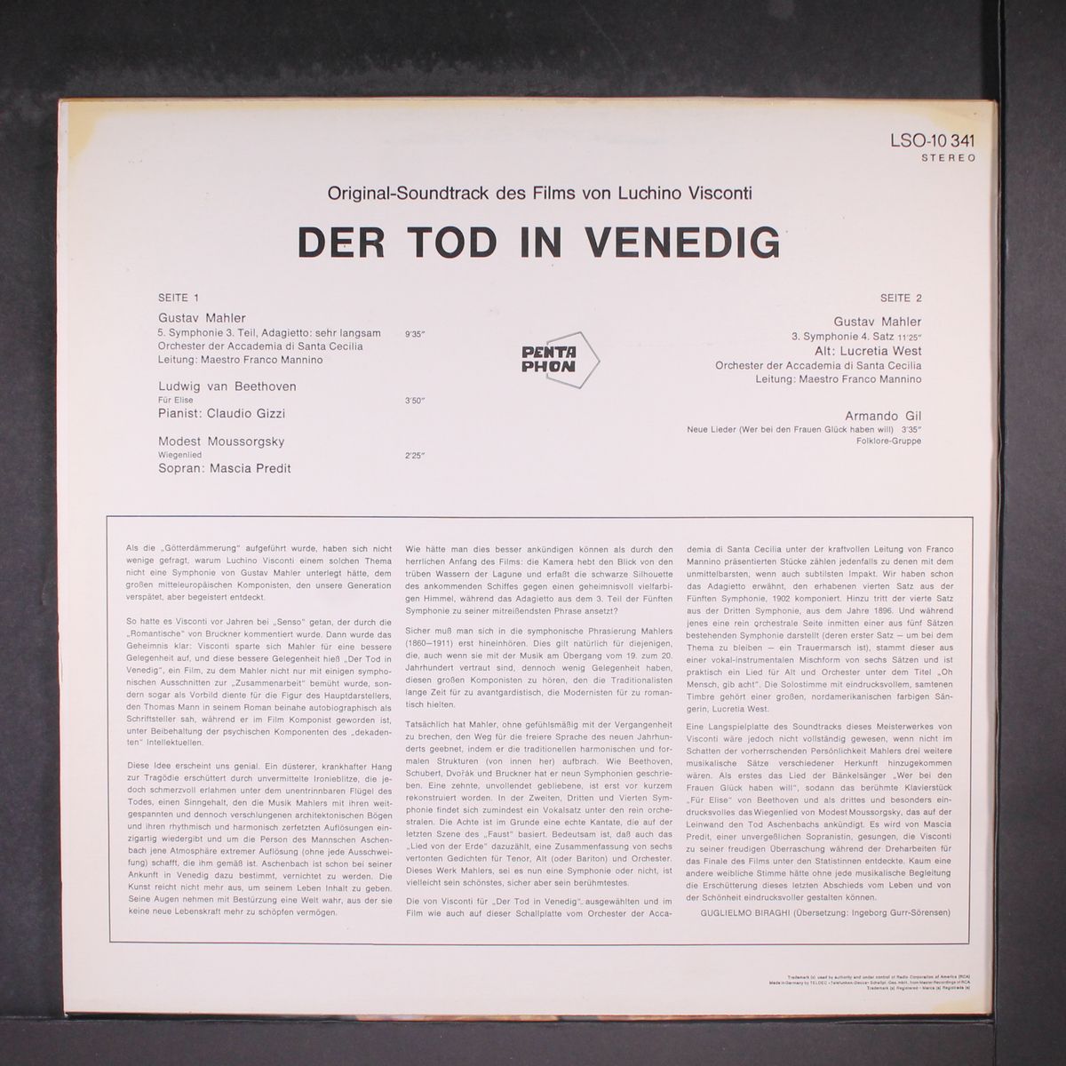 der tod in venedig by SOUNDTRACK