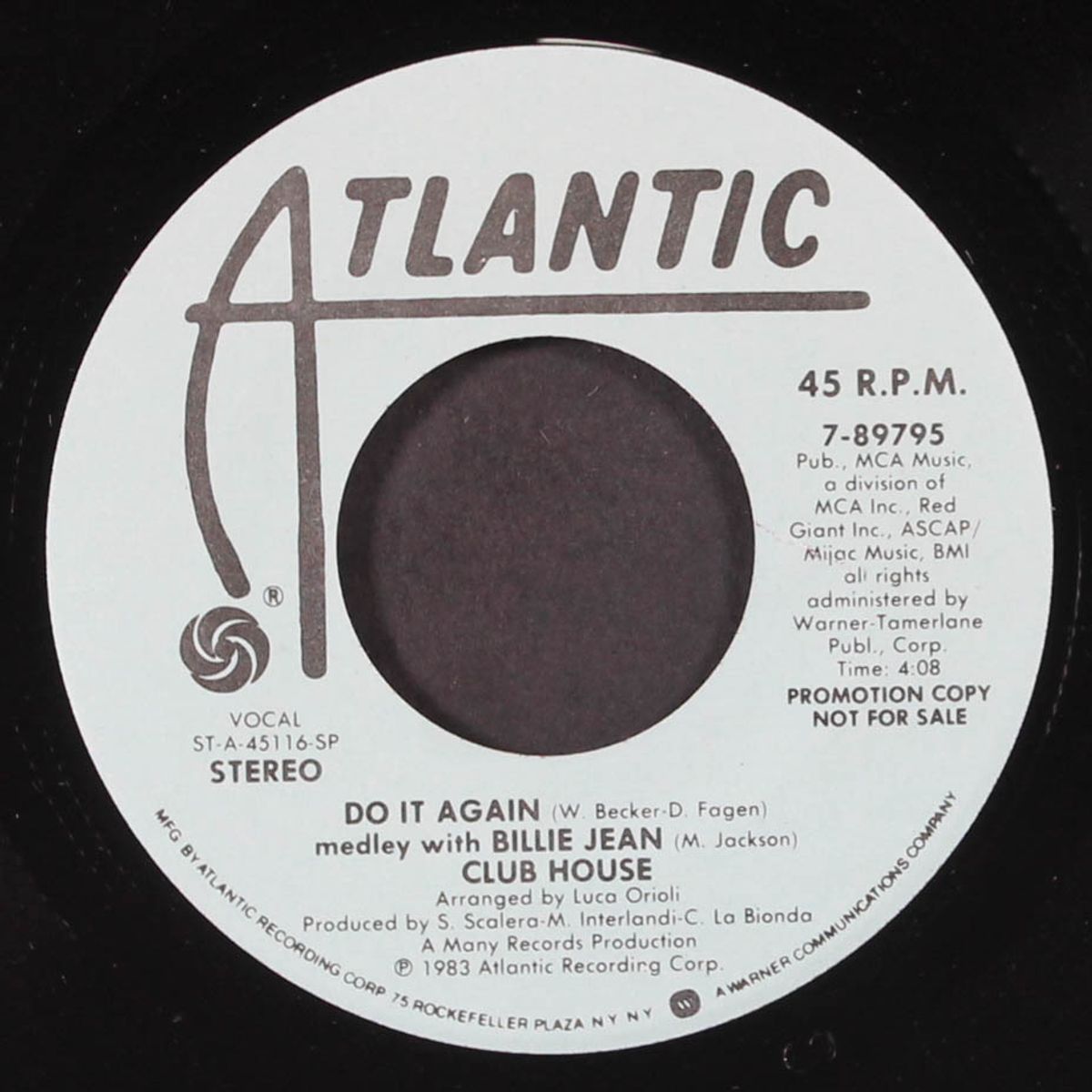 do it again (medley with billy jean) / same by CLUB HOUSE