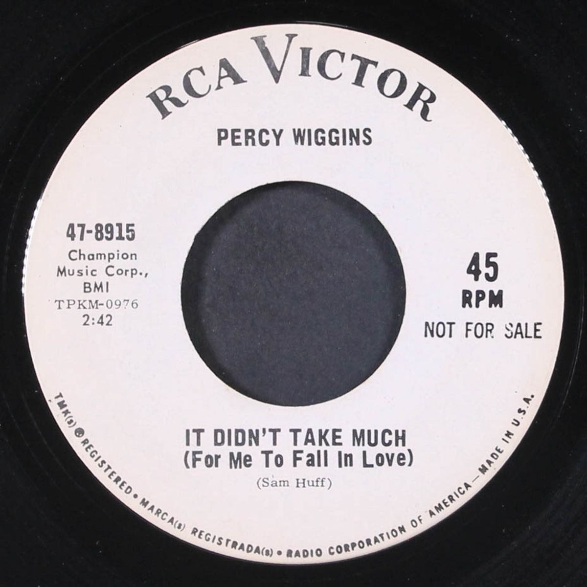 it didn't take much by PERCY WIGGINS