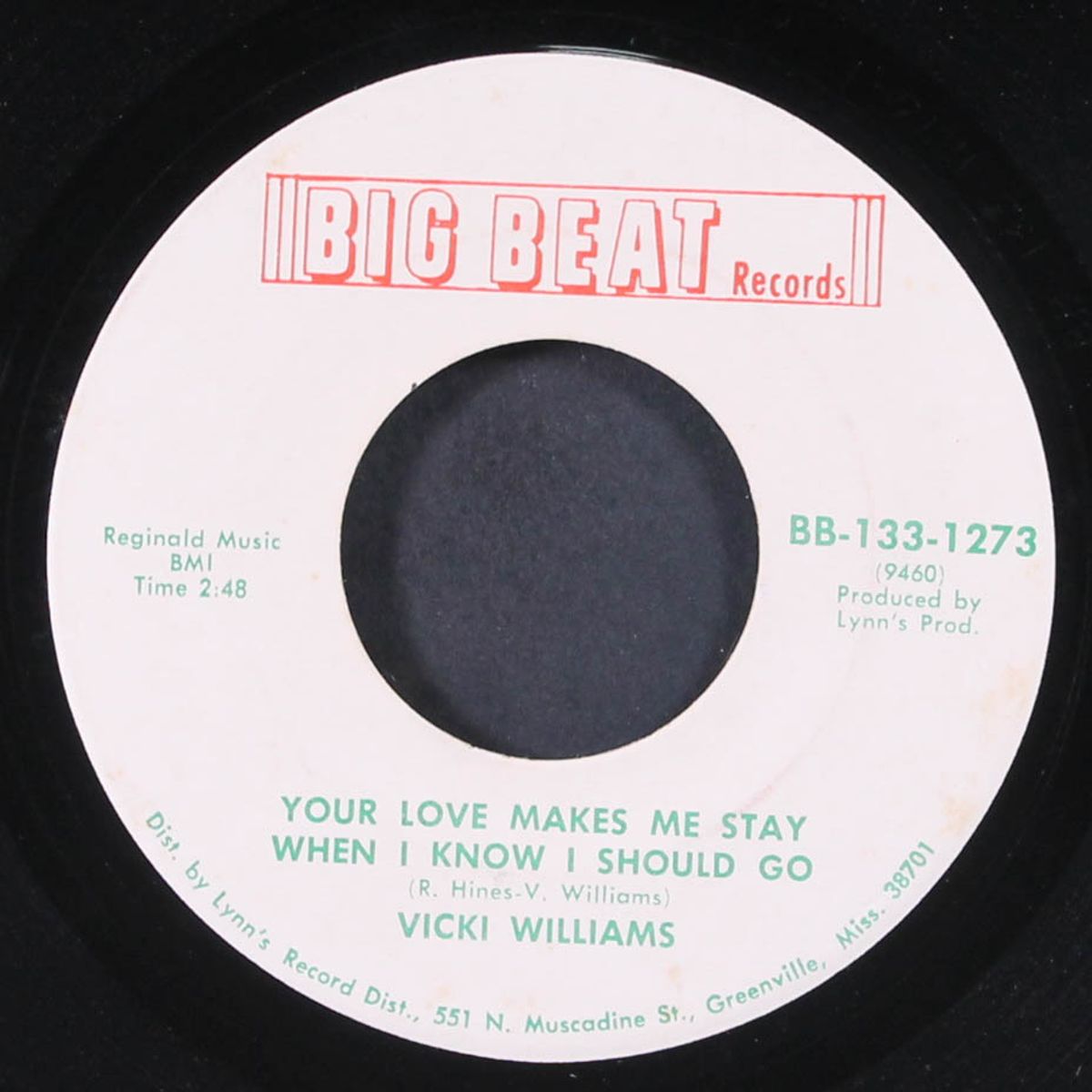 your love makes me stay when i know i should go / do the break down by VICKI WILLIAMS / HENVICK & HIS GANG