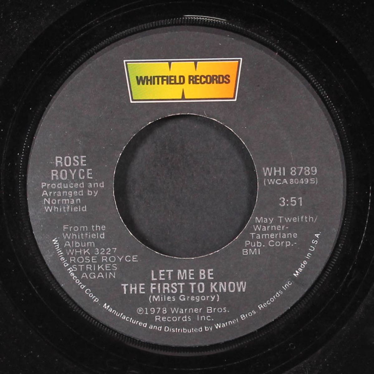first come first serve / let me be the first to know by ROSE ROYCE