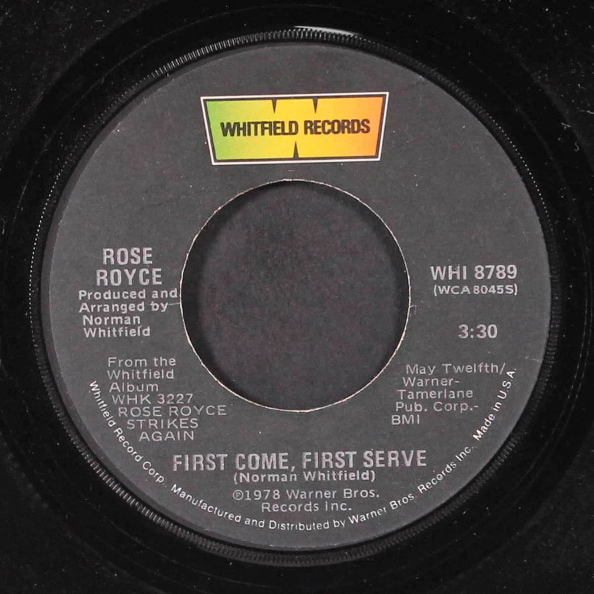 first come first serve / let me be the first to know by ROSE ROYCE