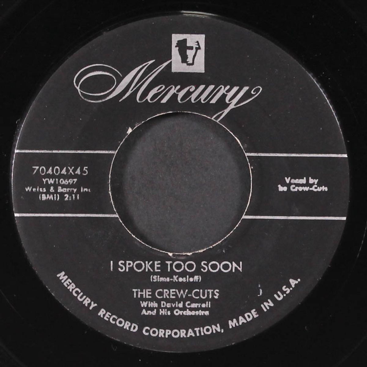 sh-boom / i spoke too soon by CREW-CUTS