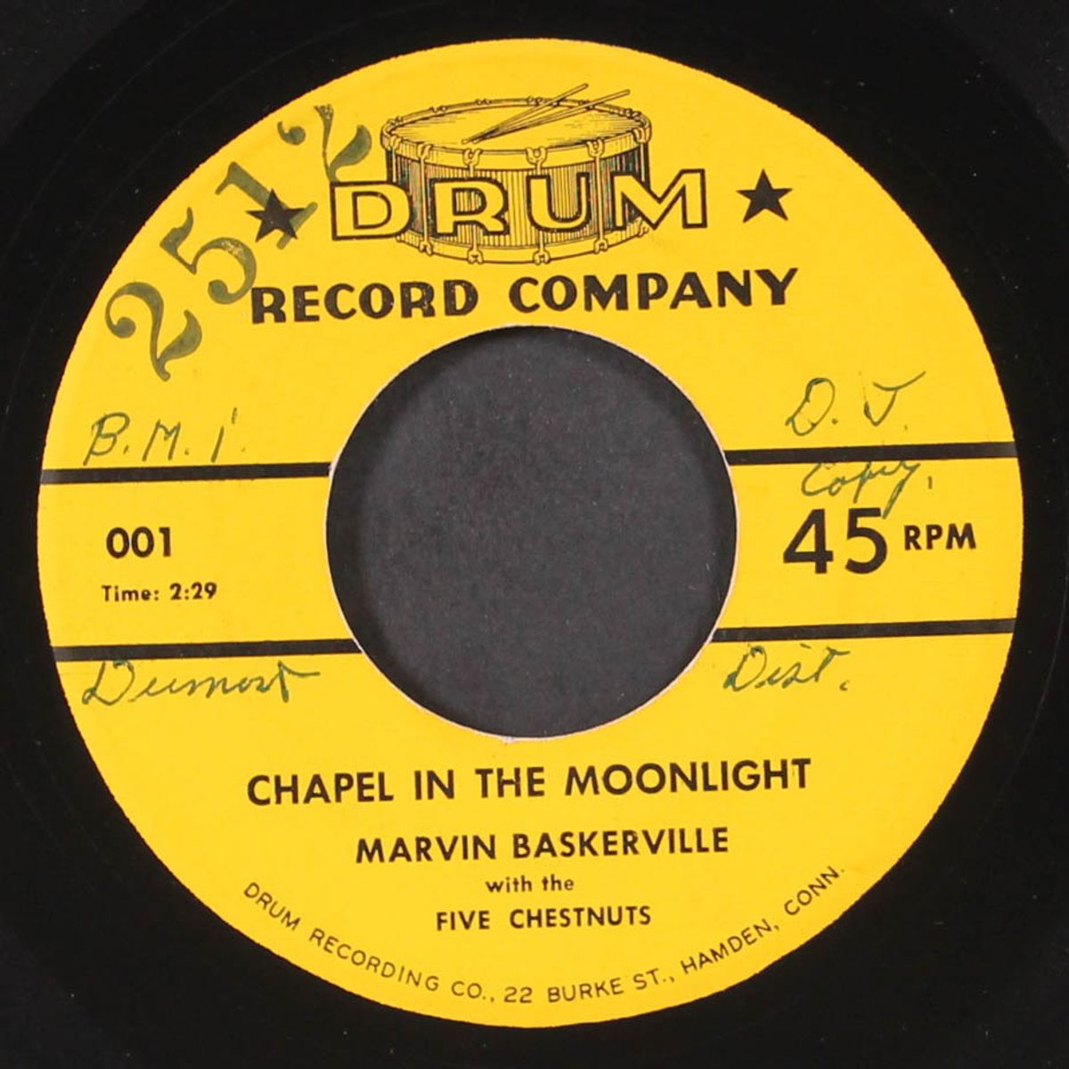 chapel in the moonlight / chi chi by MARVIN BASKERVILLE & FIVE CHESTNUTS
