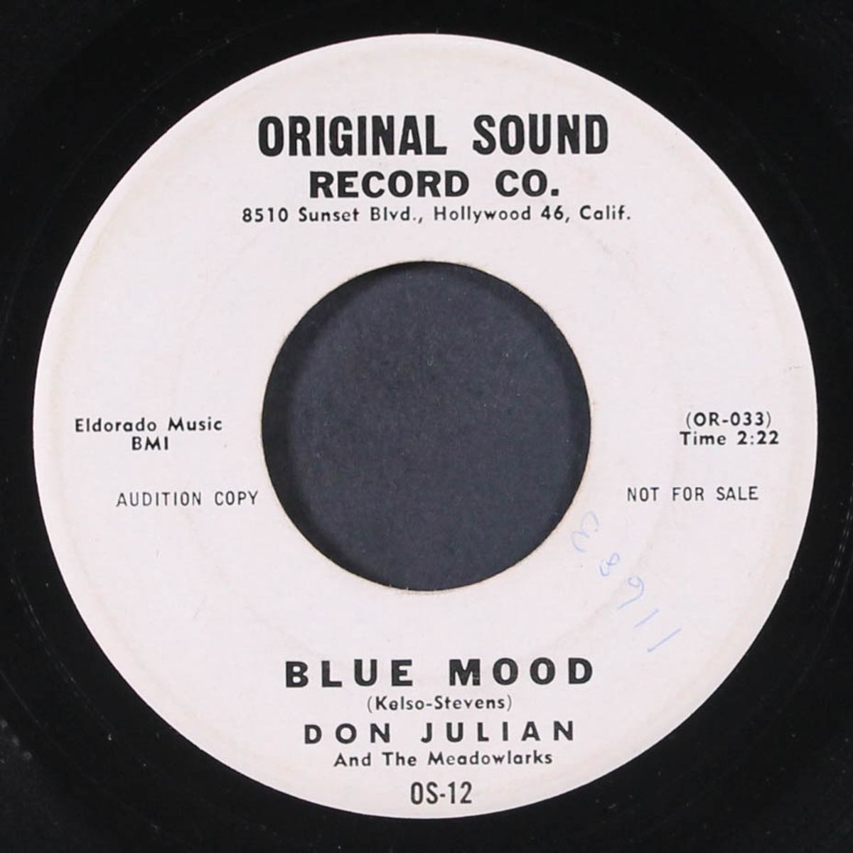 blue mood / there's a girl by DON JULIAN & MEADOWLARKS