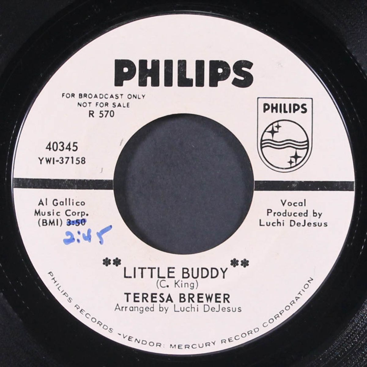little buddy / a little bitty grain of sand by TERESA BREWER
