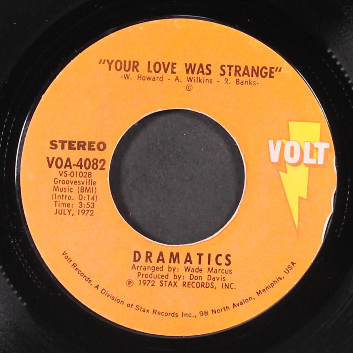 toast to the fool / your love was strange by DRAMATICS