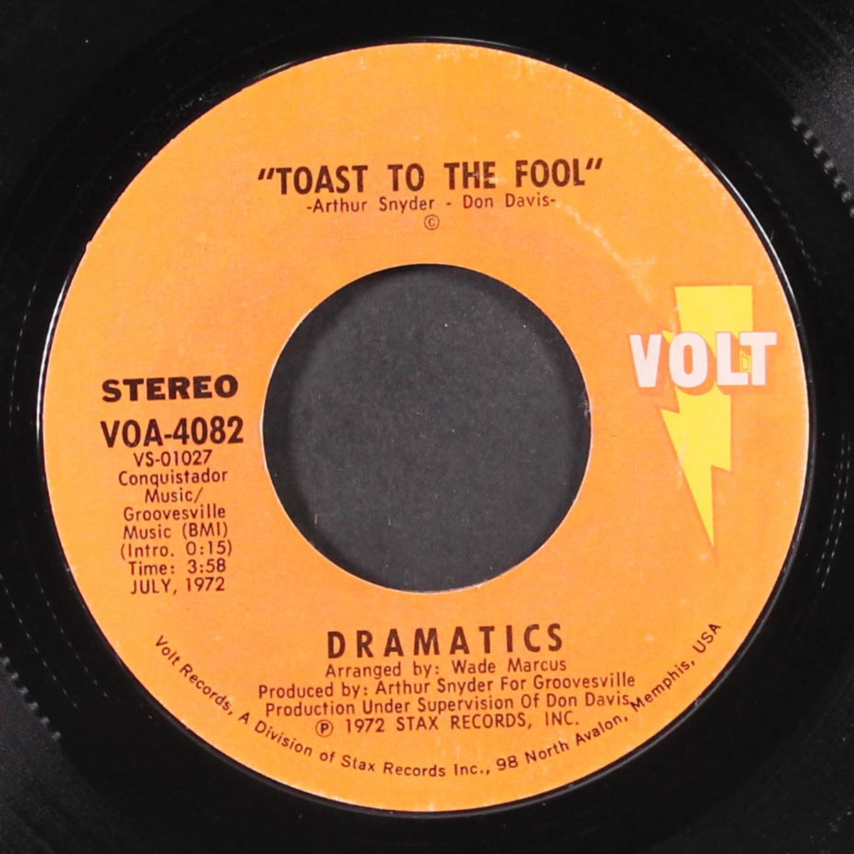 toast to the fool / your love was strange by DRAMATICS
