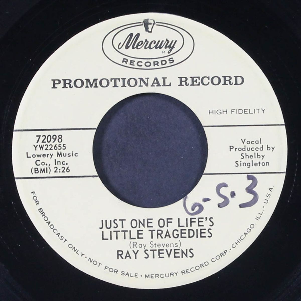 funny man / just one of life's little tragedies by RAY STEVENS