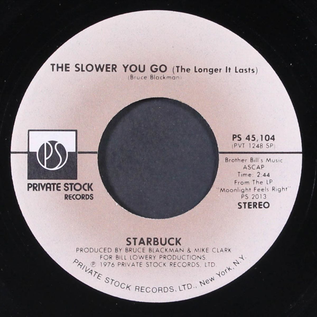 i got to know / the slower you go by STARBUCK